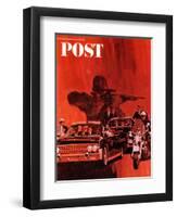 "The Kennedy Assassination," Saturday Evening Post Cover, January 14, 1967-Fred Otnes-Framed Premium Giclee Print