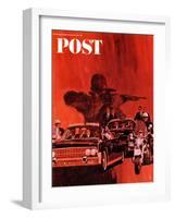 "The Kennedy Assassination," Saturday Evening Post Cover, January 14, 1967-Fred Otnes-Framed Premium Giclee Print