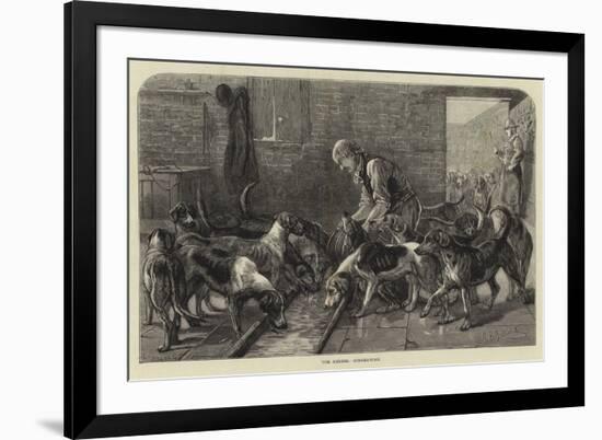 The Kennel, Dinner-Time-null-Framed Giclee Print