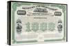 The Kentucky and Great Eastern Railway Company Gold Bond Share Certificate-null-Stretched Canvas