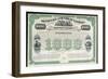 The Kentucky and Great Eastern Railway Company Gold Bond Share Certificate-null-Framed Art Print
