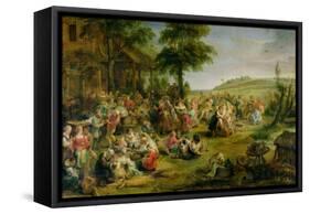 The Kermesse, circa 1635-38-Peter Paul Rubens-Framed Stretched Canvas