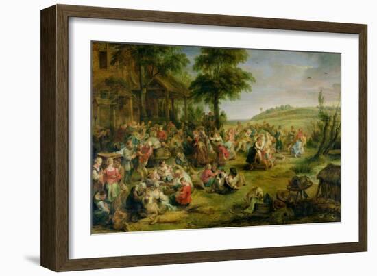 The Kermesse, circa 1635-38-Peter Paul Rubens-Framed Giclee Print