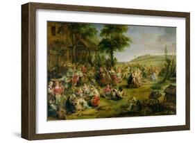 The Kermesse, circa 1635-38-Peter Paul Rubens-Framed Giclee Print