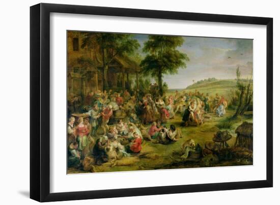 The Kermesse, circa 1635-38-Peter Paul Rubens-Framed Giclee Print