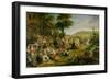 The Kermesse, circa 1635-38-Peter Paul Rubens-Framed Giclee Print