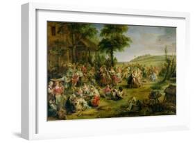 The Kermesse, circa 1635-38-Peter Paul Rubens-Framed Giclee Print