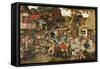 The Kermesse of St. George-Pieter Brueghel the Younger-Framed Stretched Canvas