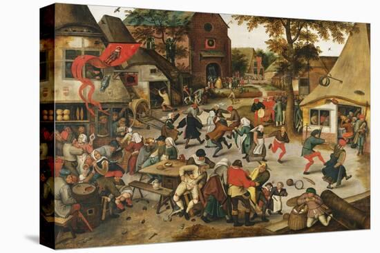 The Kermesse of St. George-Pieter Brueghel the Younger-Stretched Canvas