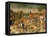 The Kermesse of the Feast of St. George-Pieter Bruegel the Elder-Framed Stretched Canvas
