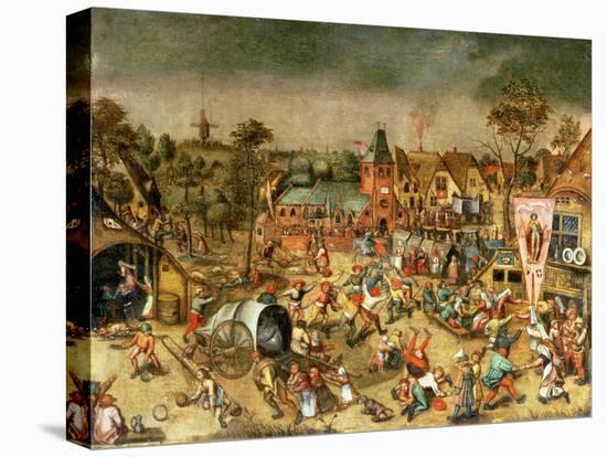 The Kermesse of the Feast of St. George-Pieter Bruegel the Elder-Stretched Canvas