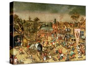 The Kermesse of the Feast of St. George-Pieter Bruegel the Elder-Stretched Canvas