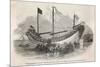 The "Key-Ing" the First Chinese Junk to Visit Europe Docked in the Thames-null-Mounted Premium Giclee Print