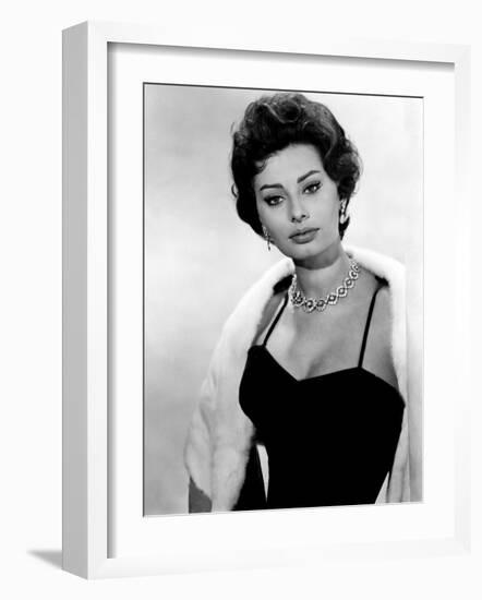 The Key, Sophia Loren, 1958-null-Framed Photo