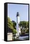 The Key West Lighthouse, Florida, Usa-Jorg Hackemann-Framed Stretched Canvas