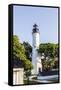 The Key West Lighthouse, Florida, Usa-Jorg Hackemann-Framed Stretched Canvas