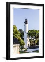 The Key West Lighthouse, Florida, Usa-Jorg Hackemann-Framed Photographic Print