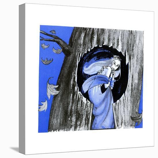The Keyhole in the Tree Trunk - Jack & Jill-Ann Eshner-Stretched Canvas