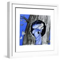 The Keyhole in the Tree Trunk - Jack & Jill-Ann Eshner-Framed Giclee Print