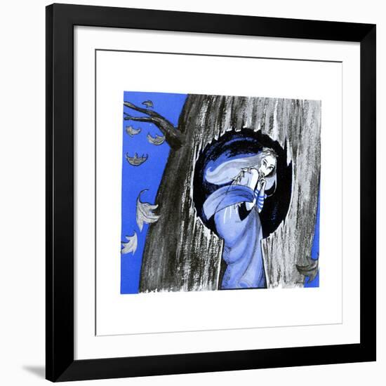 The Keyhole in the Tree Trunk - Jack & Jill-Ann Eshner-Framed Giclee Print