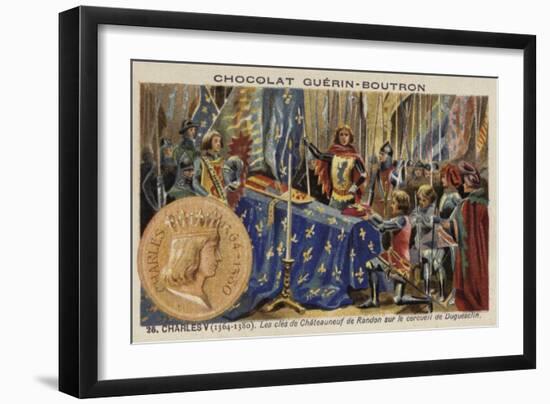 The Keys of Chateauneuf De Randon on the Coffin of Bertrand Du Guesclin, 1380-null-Framed Giclee Print