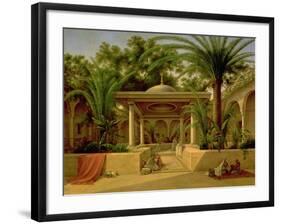 The Khabanija Fountain, Cairo, 1845-Grigory Tchernezov-Framed Giclee Print