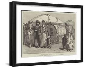 The Khan's Kibitka, the Khan Starting for a Raid-William 'Crimea' Simpson-Framed Giclee Print