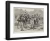 The Khartoum Expedition, Mounted Infantry Capturing the First Prisoners Near Gakdul-William Heysham Overend-Framed Giclee Print