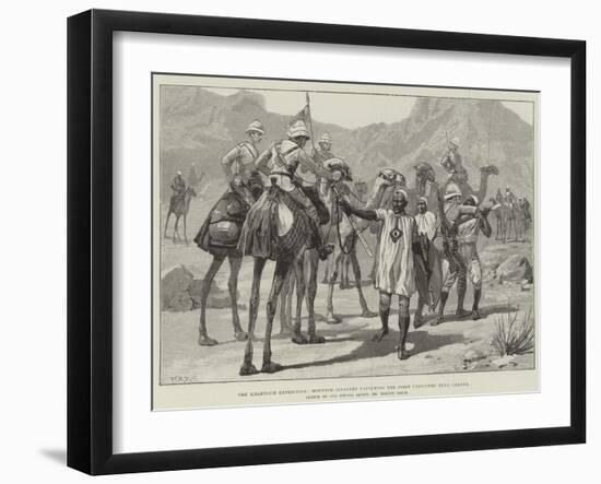 The Khartoum Expedition, Mounted Infantry Capturing the First Prisoners Near Gakdul-William Heysham Overend-Framed Giclee Print