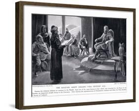 The Khazars Adopt Judaism VIII Century AD-George Derville Rowlandson-Framed Giclee Print