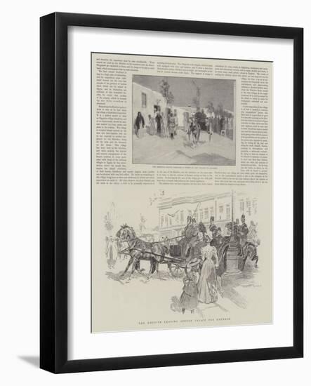 The Khedive Leaving Abdeen Palace for Koubbeh-Frank Craig-Framed Giclee Print