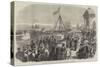 The Khedive of Egypt Laying the First Stone of Harbour Works at Alexandria-null-Stretched Canvas