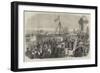 The Khedive of Egypt Laying the First Stone of Harbour Works at Alexandria-null-Framed Giclee Print