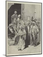 The Khedive's Wedding at Cairo, Reading the News-Charles Auguste Loye-Mounted Giclee Print