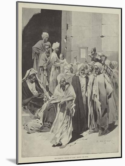 The Khedive's Wedding at Cairo, Reading the News-Charles Auguste Loye-Mounted Giclee Print