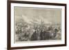 The Khiva Expedition, Russian Troops Attacking a Caravan of Turkomans-null-Framed Premium Giclee Print