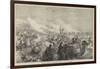 The Khiva Expedition, Russian Troops Attacking a Caravan of Turkomans-null-Framed Giclee Print