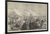 The Khiva Expedition, Russian Troops Attacking a Caravan of Turkomans-null-Framed Giclee Print