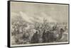 The Khiva Expedition, Russian Troops Attacking a Caravan of Turkomans-null-Framed Stretched Canvas