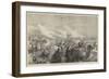 The Khiva Expedition, Russian Troops Attacking a Caravan of Turkomans-null-Framed Giclee Print