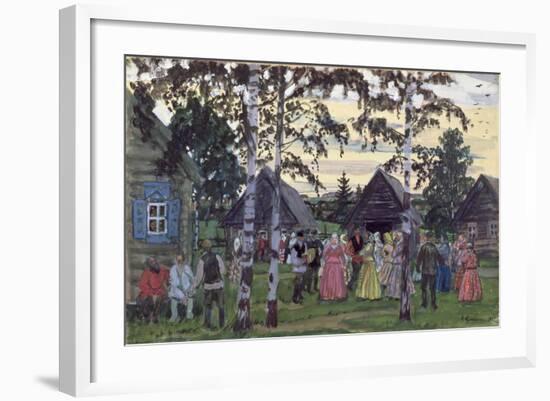 The Khorovod, 1912-Boris Kustodiyev-Framed Giclee Print