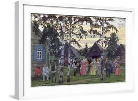 The Khorovod, 1912-Boris Kustodiyev-Framed Giclee Print