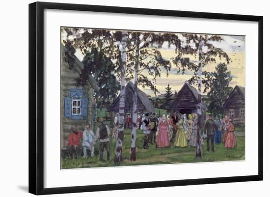 The Khorovod, 1912-Boris Kustodiyev-Framed Giclee Print