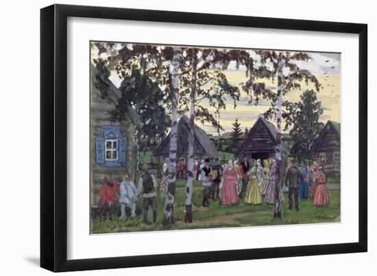 The Khorovod, 1912-Boris Kustodiyev-Framed Giclee Print