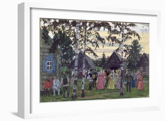 The Khorovod, 1912-Boris Kustodiyev-Framed Giclee Print