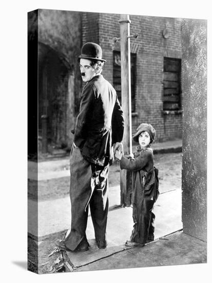 The Kid, Charles Chaplin, Jackie Coogan, 1921-null-Stretched Canvas