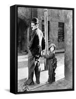 The Kid, Charles Chaplin, Jackie Coogan, 1921-null-Framed Stretched Canvas