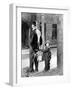 The Kid, Charles Chaplin, Jackie Coogan, 1921-null-Framed Photo