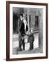 The Kid, Charles Chaplin, Jackie Coogan, 1921-null-Framed Photo