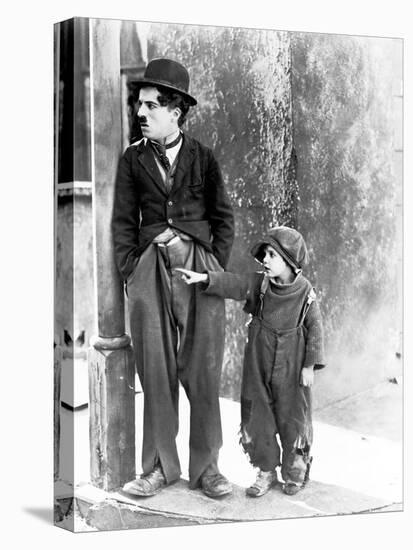 The Kid, Charles Chaplin, Jackie Coogan, 1921-null-Stretched Canvas